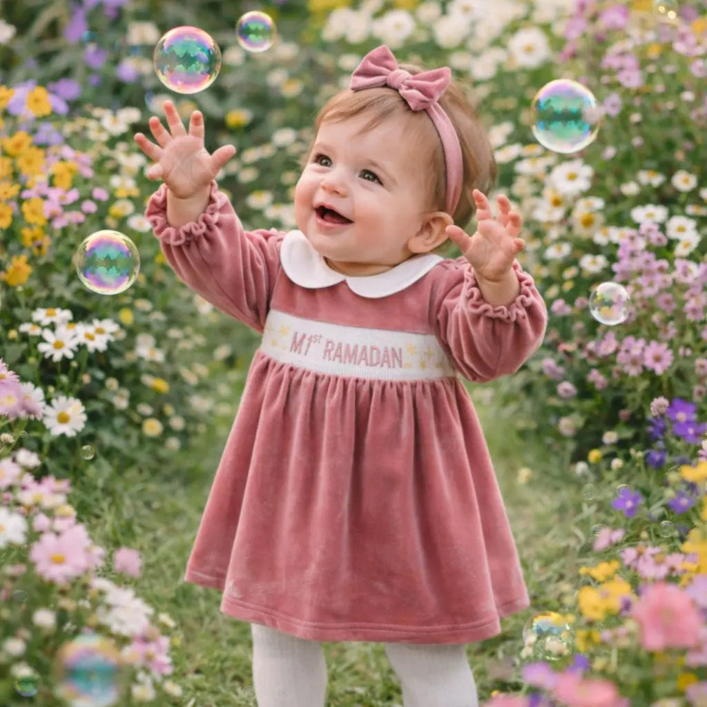 My 1st Ramadan Pink Dress KIDDIY