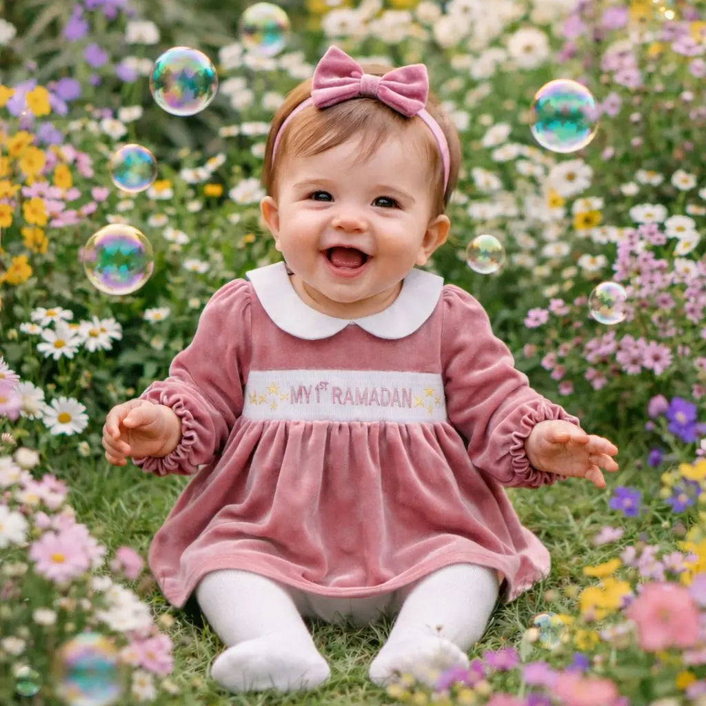 My 1st Ramadan Pink Dress KIDDIY